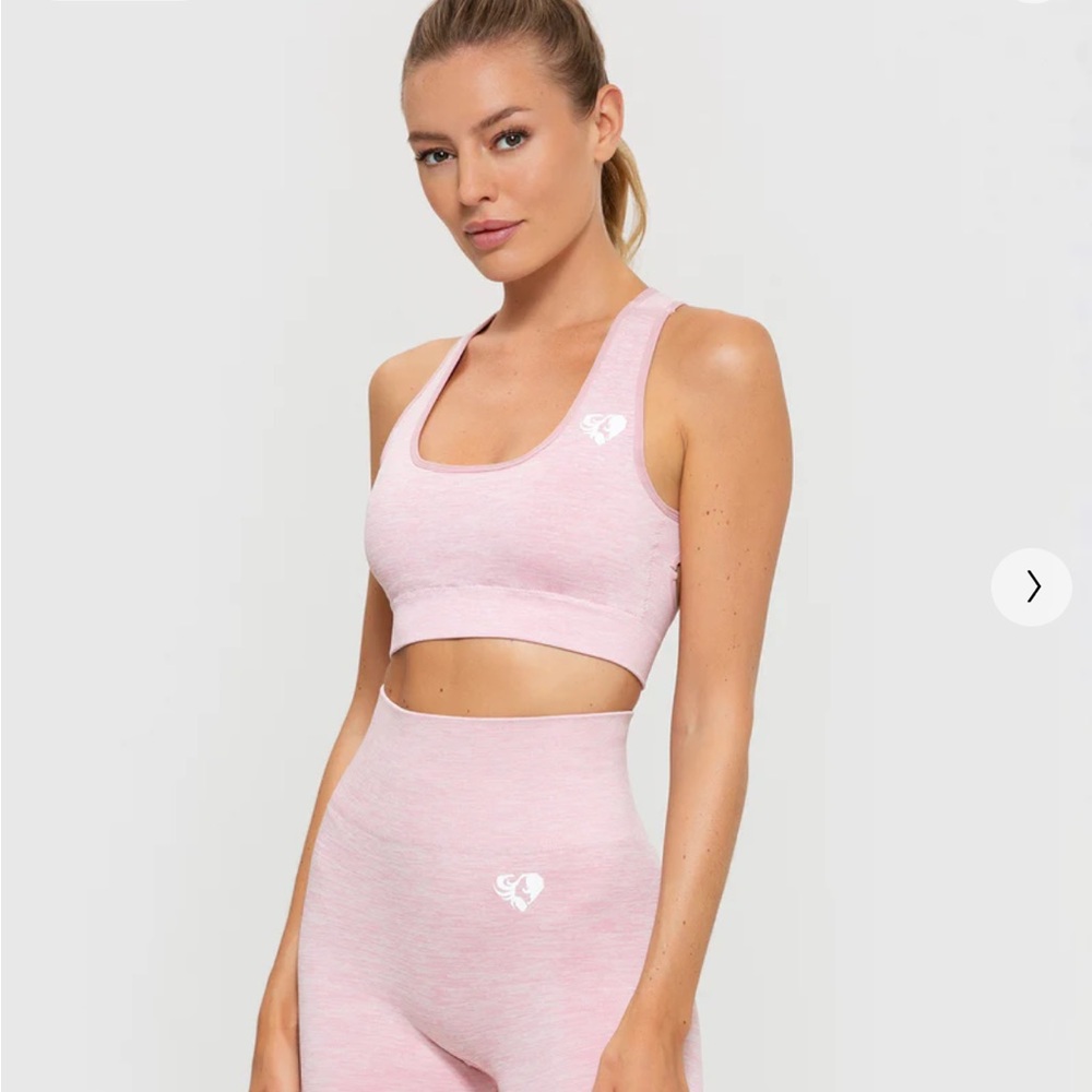 NWOT Women’s Best Move Seamless Light Pink Marl Sports Bra Size 2X